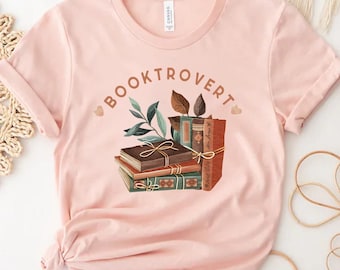 Booktrovert Sweatshirt,Book Lover Sweatshirt, Cute Book Lover Shirt, Librarian Teacher Bookish Shirt,Gift For Book Lover Teacher Shirt, Book