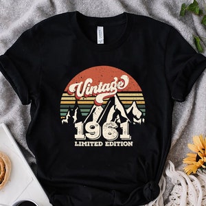 Vintage 1961 Shirt, 1961 Shirt, 63rd Birthday Shirt, 63rd Birthday Gift, 63rd Birthday Gifts For Men, 63rd Birthday Gifts for Women,1961 Tee