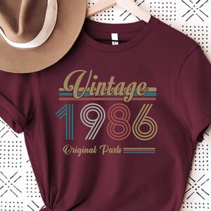 1986 Vintage Birthday Shirt ,Vintage 1986, 1986 Shirt, 37th Birthday Shirt, 37th Birthday Best Friend, 37th Birthday Woman, Limited 1986 Tee