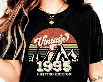 Vintage 1995 Shirt,29th Birthday Shirt, Vintage 1995 Birthday Shirts,29th Birthday Gifts For Men,29th Birthday Gifts For Women,Birthday Year