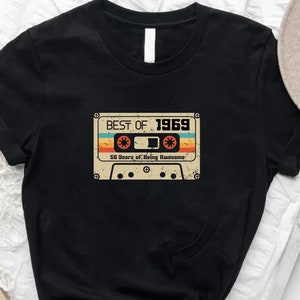 56th Birthday Shirt, Vintage 1969 Limited Edition Cassette T-Shirt, 56th Birthday Gift For Women, 56th Birthday Men Tee, 1969 Birthday Shirt