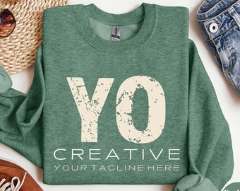 Custom Logo Sweatshirt, Personalized Company Logo Hoodie, Business Logo Pocket Outfit, Sports Team Logo Clothing, Custom Your Text Apparel