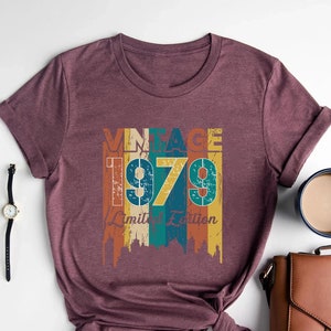 Vintage 1979 Shirt, 1979 Shirt,45th Birthday Shirt, 45th Birthday Gift, 45th Birthday Gifts For Men, 45th Birthday Gifts for Women, 1979 Tee