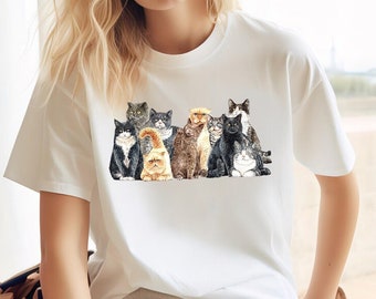 Women Cat Shirt, Cat Shirt, Love Chickens, Animal Shirt, Mothers Day Cat Shirt, Funny Pet Shirt, Cat Lover Shirt, Cat Mom Shirt,Animal Lover