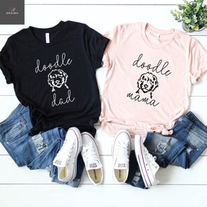 Doodle Mama T-shirt, Doodle Dad T-shirt, Doodle Mom Shirt, Doodle T-shirt, Dog Mom Shirt, Dog Dad Shirt, Gift For Mama, Goldendoodle Shirt