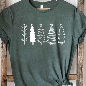 Christmas Trees Shirt, Christmas Shirts for Women, Christmas Tee, Christmas TShirt, Shirts For Christmas,Cute Christmas t-shirt,Holiday Tee