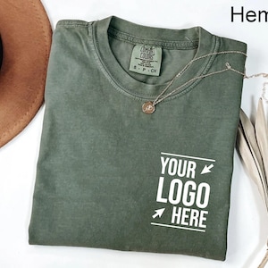 Comfort Colors® Custom Business Logo Shirt, Personalized Company Team Event Tee, Customized Branding Apparel, Corporate Staff Uniform Tops image 4