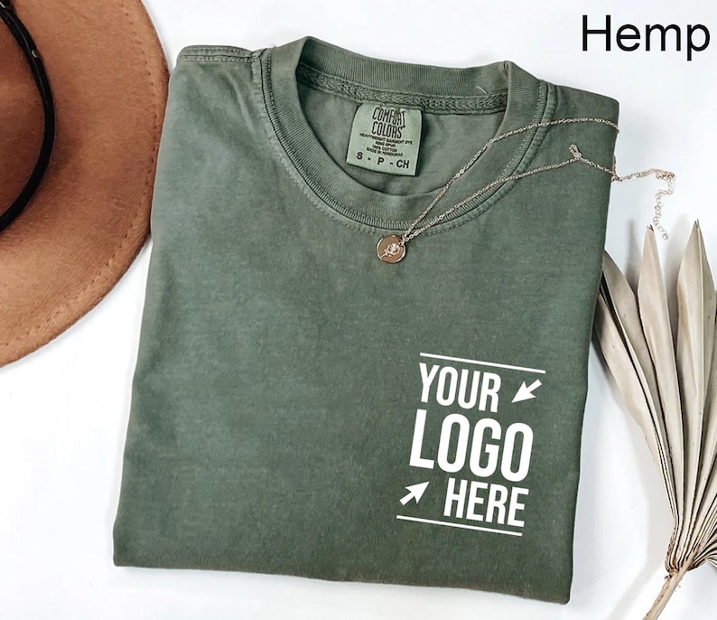 Comfort Colors® Custom Business Logo Shirt, Personalized Company Team Event Tee, Customized Branding Apparel, Corporate Staff Uniform Tops image 4