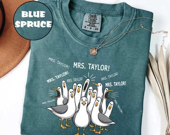 Comfort Colors® Custom Seagulls Teacher Shirt, Funny Teacher Seagull Tee, Teacher Appreciation Gift, Funny Personalized Teacher Shirt