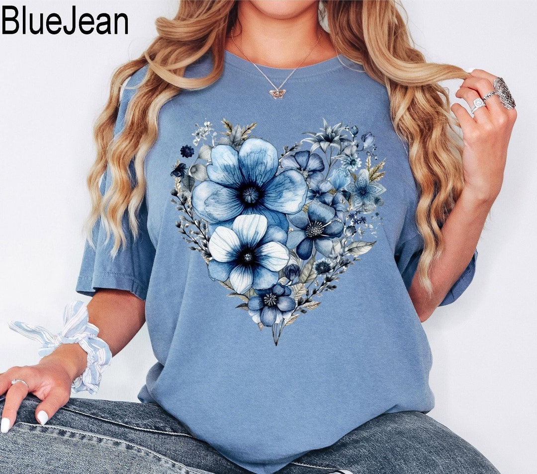 Comfort Colors® Wildflower Shirt, Floral Cottagecore Shirt, Botanical ...