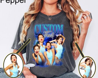 Comfort Colors® Custom Girlfriend Shirt, Boyfriend Shirt With Girlfriend Face,Custom Image Wife,Bachelorette Surprise, Personalized Birthday