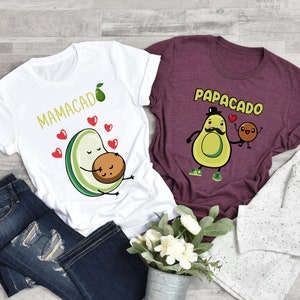 Mamacado Shirt, Papacado Shirt, Avocado Couple Pregnancy Announcement Shirt, Pregnancy Shirt, Couple Shirt, Pregnancy Gift, Baby Shower Gift