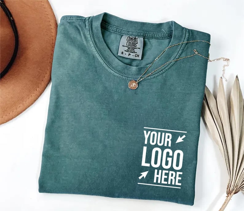 Comfort Colors® Custom Business Logo Shirt, Personalized Company Team Event Tee, Customized Branding Apparel, Corporate Staff Uniform Tops image 1