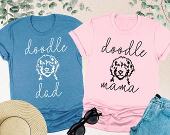 Doodle Mama T-shirt, Doodle Dad T-shirt, Doodle Mom Shirt, Doodle T-shirt, Dog Mom Shirt, Dog Dad Shirt, Gift For Mama, Goldendoodle Shirt