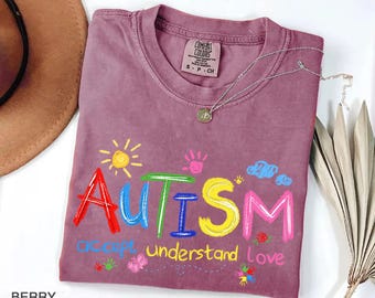 Comfort Colors® Autism Shirt, Autism Awareness Shirt, Autism Puzzle Pieces Shirt, Autism Tee, Autism Month Tee,Autism Support Tee, Advocate