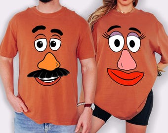 Comfort Colors® Mr Potato And Mrs Potato Head Shirt, Cute Thanksgiving Shirt, Custom Couple Shirt, Fall Family Matching Shirt, Thanksgiving
