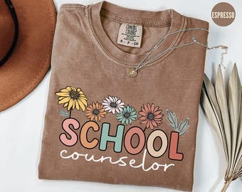 Comfort Colors® School Counselor Gift for Women Shirt, Counselor Shirt, Back To School, Teacher Shirt, School Counselor Shirt, Therapy Shirt