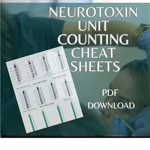 NEUROTOXIN UNIT counting CHEAT sheets- pdf download