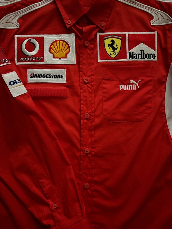 Vintage Puma F1 Pit Crew Shirt / Ferrari Team / M… - image 8