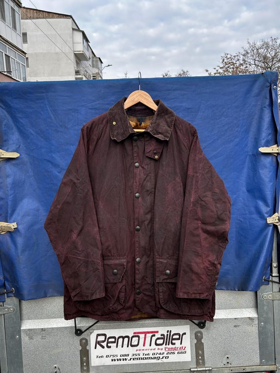 Vintage Barbour A190 Beaufort Jacket / Brown / 90s / Acrylic
