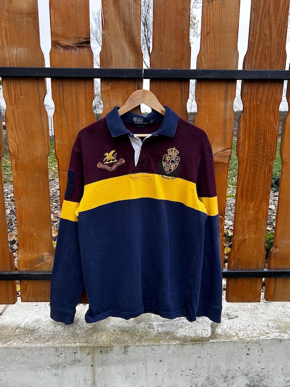 トップス 90s Polo Ralph Lauren POLO RUGBY Rugger Vintage 90's Polo Ralph Lauren Rugby Shirt | eBay