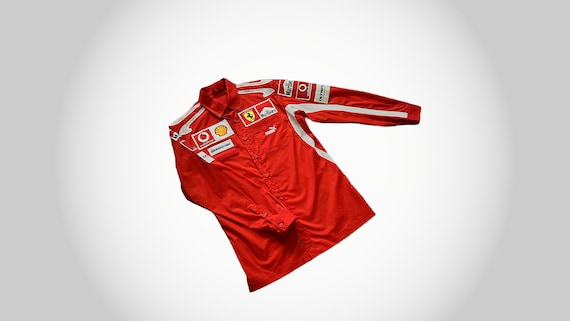Vintage Puma F1 Pit Crew Shirt / Ferrari Team / M… - image 3