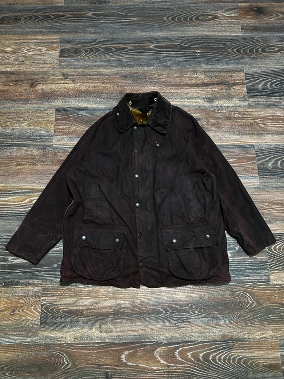 Vintage Barbour A190 Beaufort Jacket / Brown / 90s / Acrylic