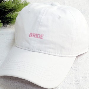 Chapeau brodé mariée personnalisé,Casquette de baseball mariée,Casquettes de baseball bachelorette,Casquette future mariée,Casquette de la mariée,Casquette bébé image 1