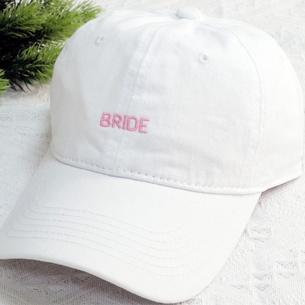 Benutzerdefinierte Braut gestickter Hut, Braut-Baseball-Hut, Bachelorette-Baseballmützen, Braut, die Kappe zu sein, Brautkappe, Babe-Hut