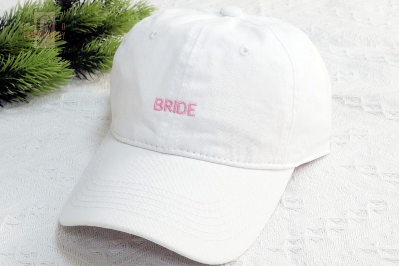 Chapeau brodé mariée personnalisé,Casquette de baseball mariée,Casquettes de baseball bachelorette,Casquette future mariée,Casquette de la mariée,Casquette bébé image 1