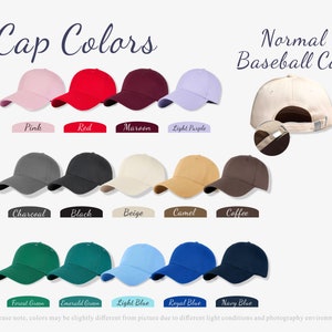 Personalised Vintage Cap Custom Embroidered Unisex Cotton Dad Hat with Personalized Text One Size Snapback Gift Cap for Him and Her image 5