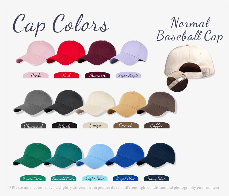 Personalised Vintage Cap Custom Embroidered Unisex Cotton Dad Hat with Personalized Text One Size Snapback Gift Cap for Him and Her image 5