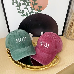 Bestickte Mom Hat personalisierte Dad Cap Stickerei Logo Baseballmütze BacheloretteHats Benutzerdefinierte Caps Sorority Hut Unisex Baseballkappe Bild 10