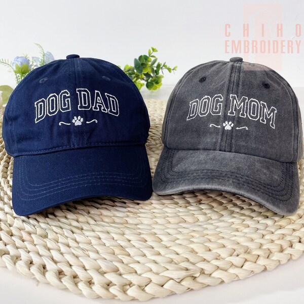 Broderie chien papa papa casquette papa personnalisée broderie logo casquette de baseball chapeaux enterrement de vie de jeune fille cadeau fête des mères cadeau fête des pères