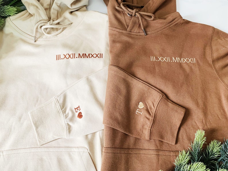 Custom Embroidered Anniversary Sweatshirt Hoodie Embroidery Etsy