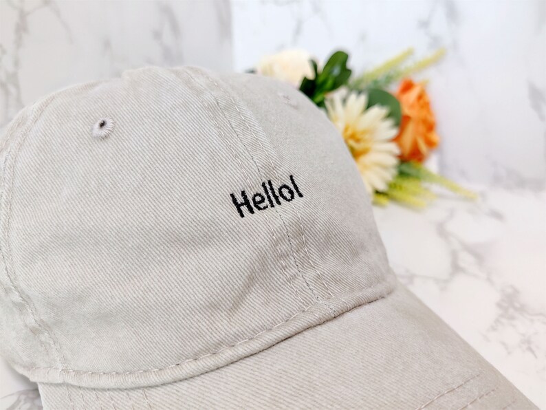 Personalised Vintage Cap Custom Embroidered Unisex Cotton Dad Hat with Personalized Text One Size Snapback Gift Cap for Him and Her image 3