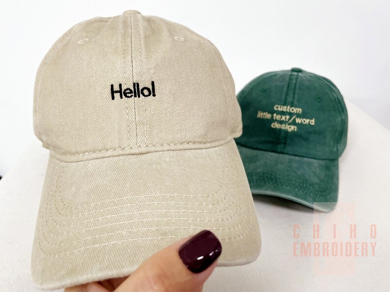 Embroidered Hat Personalized mom hat Embroidery Logo Baseball hat Bachelorette Hats Custom Caps Sorority Hat Unisex Baseball Cap zdjęcie 4