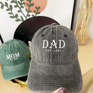 Embroidered Mom Hat Personalized Dad Cap Embroidery Logo Baseball Hat BacheloretteHats Custom Caps Sorority Hat Unisex Baseball Cap image 4