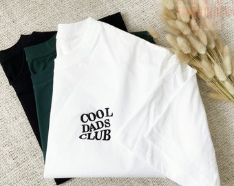 Besticktes Cool Dads Club T-Shirt, Lustiges Ehemann Shirt, Geschenk für Papa, Vatertagsgeschenk, Daddy Shirt, Papa zu sein, Coole Väter