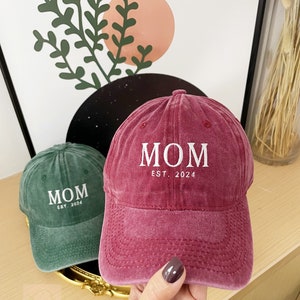 Embroidered Mom Hat Personalized Dad Cap Embroidery Logo Baseball Hat BacheloretteHats Custom Caps Sorority Hat Unisex Baseball Cap image 3