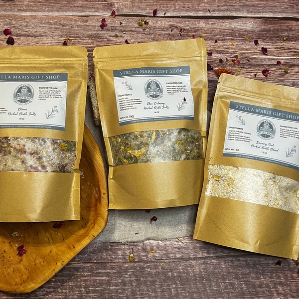 Herbal Bath Salts with Organic Ingredients