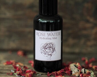 Rose Hydrosol – Steam Distilled Rose Water, Facial Toner Mist for Sensitive Skin
