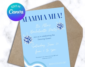 Mamma Mia Bachelorette Party Invitation (Printable Invitation)