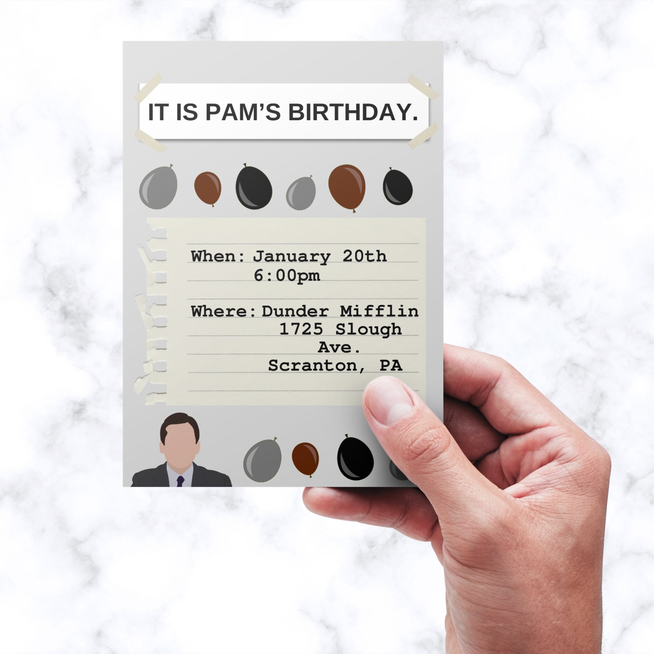 Office Birthday Invitation, Office Party, It is Your Birthday