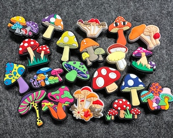 Mushrooms Design Theme shoe charms