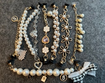 Pearl & Chain Shoe Charms: DIY Shoe Decoration