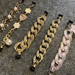 Fancy Shoe Chains: Pearl, Diamond, Gold & Silver DIY Charms