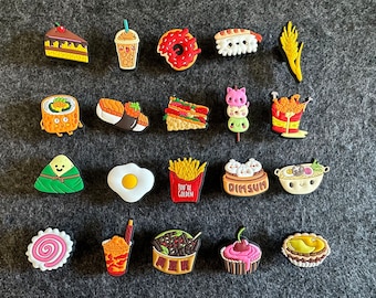 Yummy Food Design Theme Fast food sweet food Japanese food Chinese food and more shoe charms