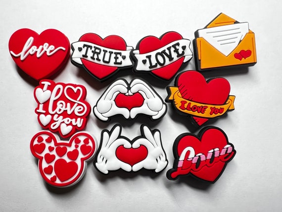 Love Theme Shoe Charms: Valentine's Day Shoe Decoration