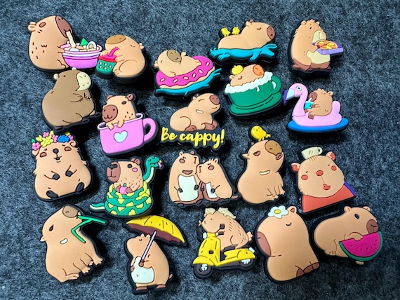 Capybara Shoe Charms: Wild Animal PVC Shoe Accessories